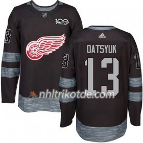 Detroit Red Wings Trikot Pavel Datsyuk 13 1917-2017 100th Anniversary Adidas Schwarz Authentic - Herren
